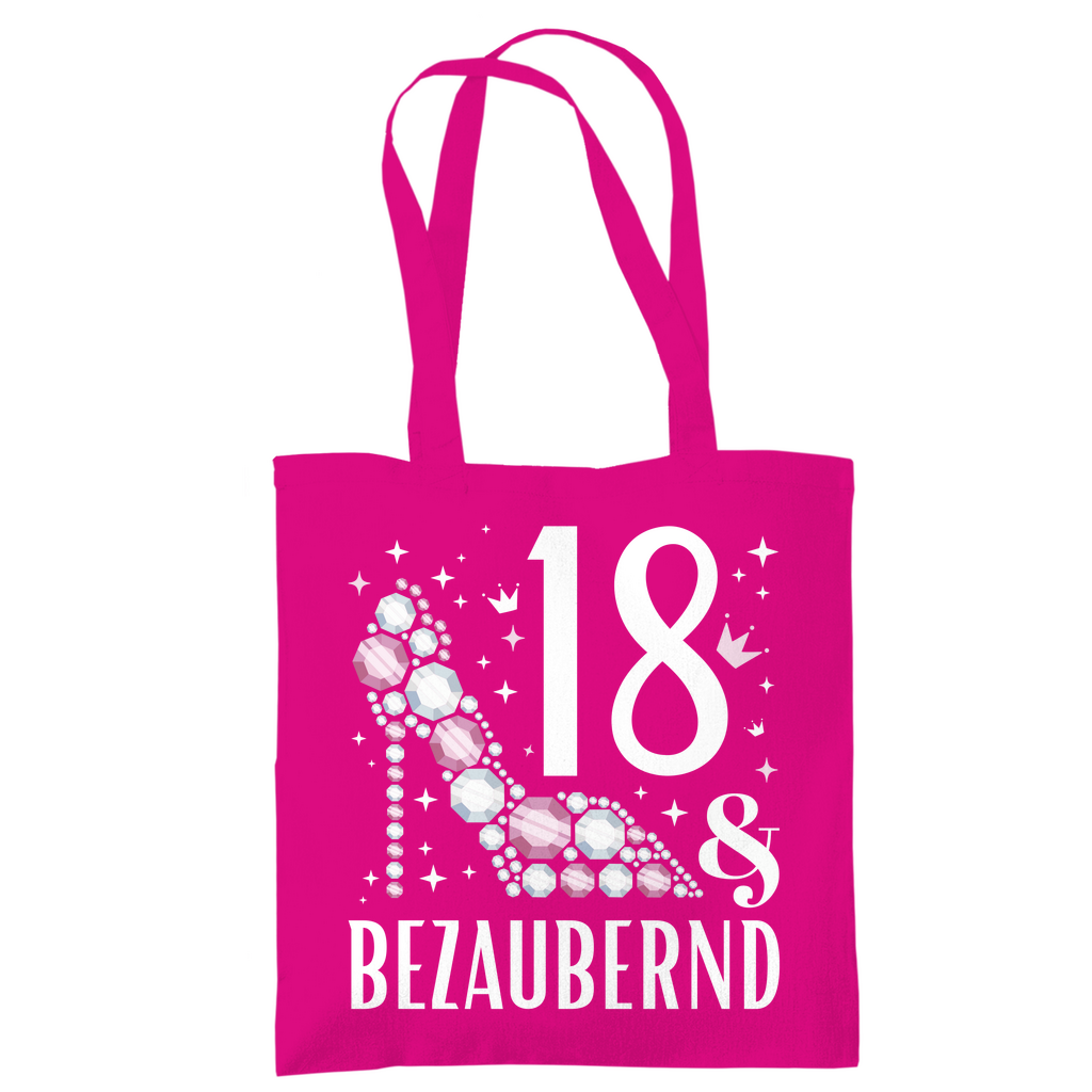 Tragetasche "18 und bezaubernd" Fuchsia