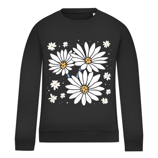 Damen Sweatshirt "Größere Gänseblümchen"