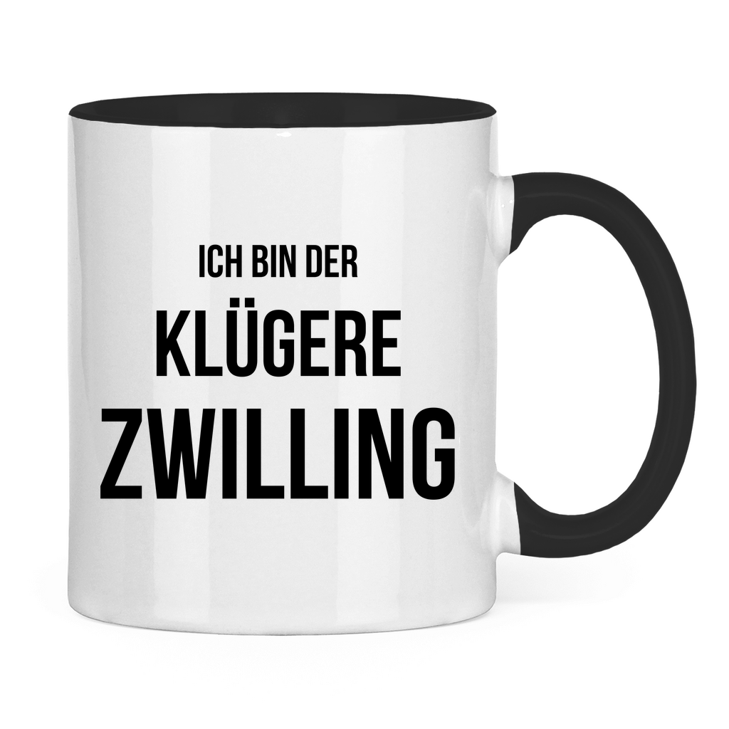 Tasse "Ich bin der klügere Zwilling"