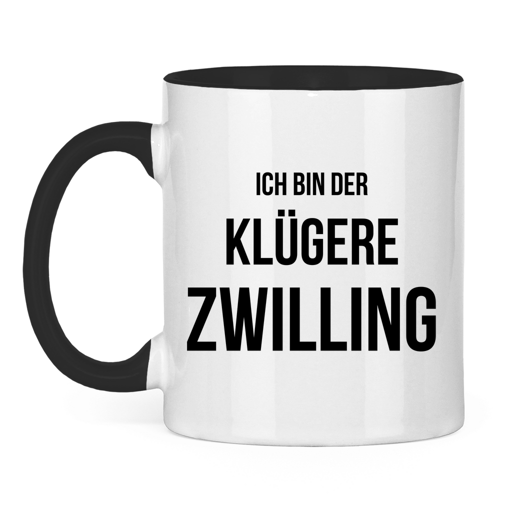 Tasse "Ich bin der klügere Zwilling"