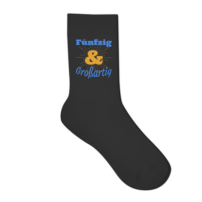 Socken "Fünfzig und großartig"