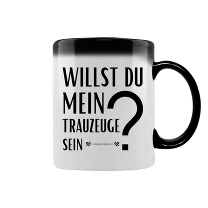 Zaubertasse "Willst du mein Trauzeuge sein?"