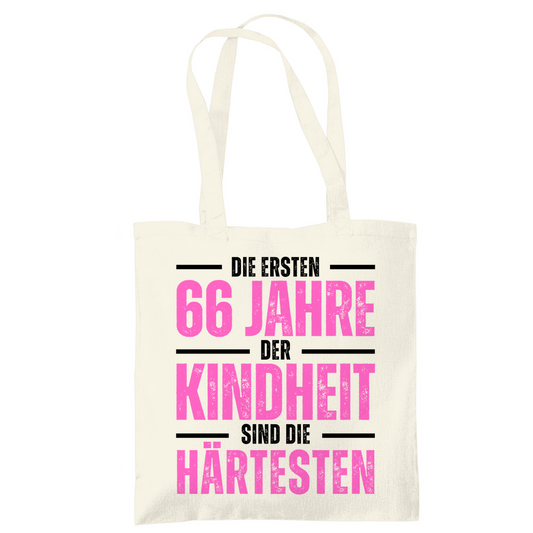 Tragetasche "Die ersten 66 Jahre der Kindheit"