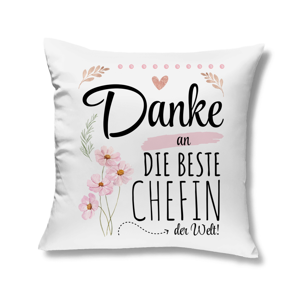 Sofakissen "Danke an die beste Chefin der Welt"