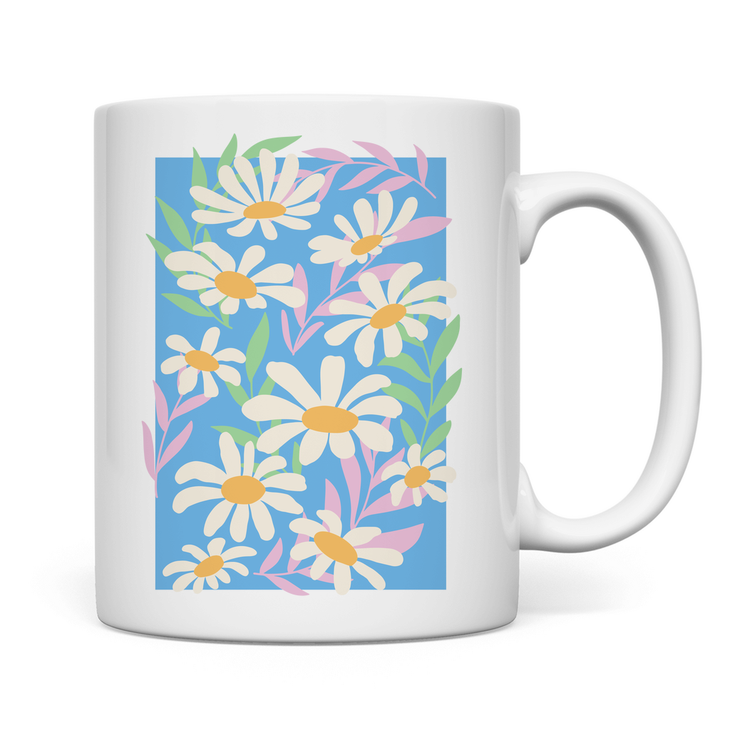 Tasse "Buntes Gänseblümchen Motiv"