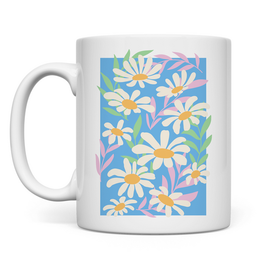 Tasse "Buntes Gänseblümchen Motiv"