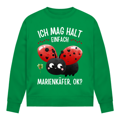 Marienkäfer Pullover Damen "Ich mag halt einfach Marienkäfer, ok?" grün