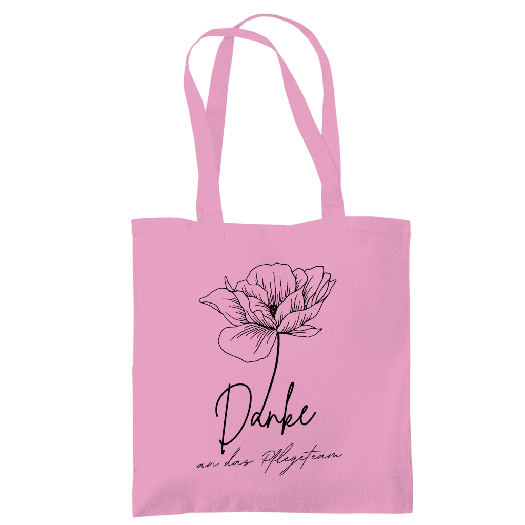 Tragetasche "Danke an das Pflegeteam" pink