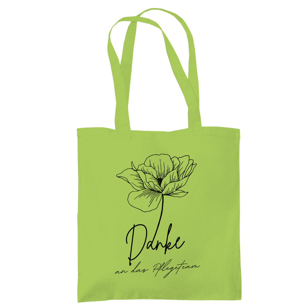 Tragetasche "Danke an das Pflegeteam" grün