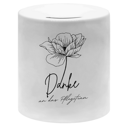 Spardose "Danke an das Pflegeteam"