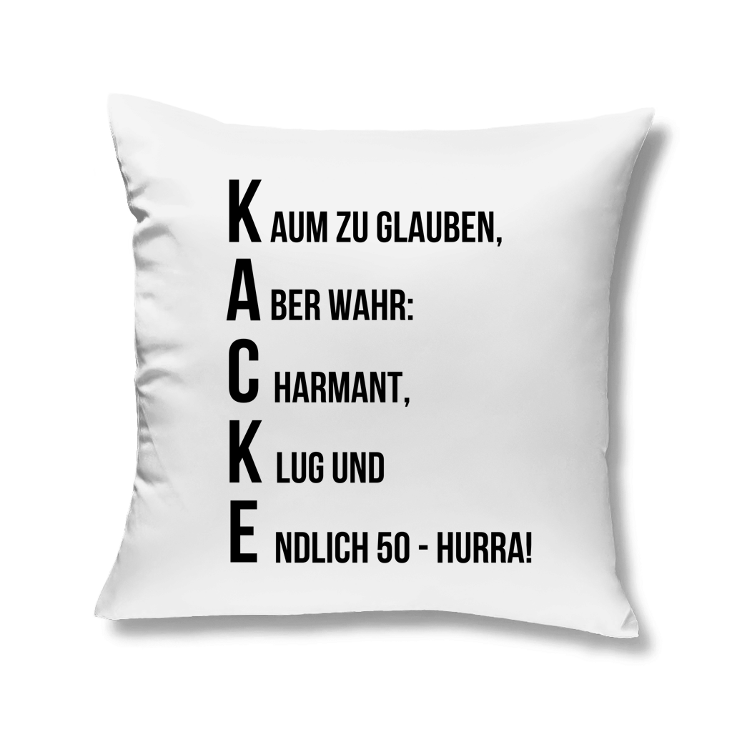 Sofakissen "Endlich 50 - Kaum zu glauben"