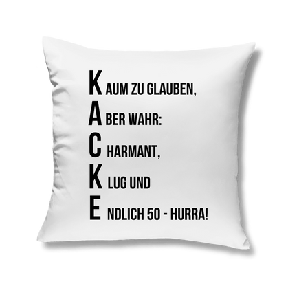 Sofakissen "Endlich 50 - Kaum zu glauben"