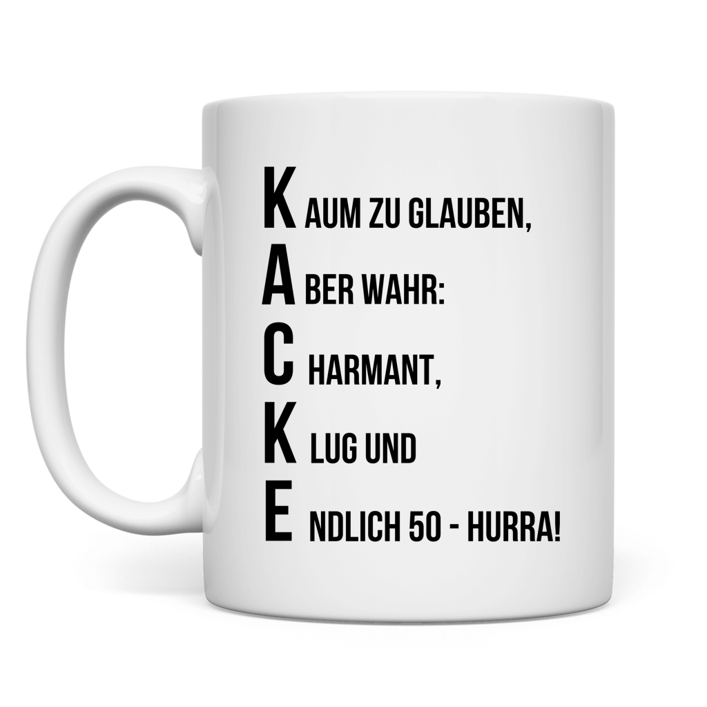 Tasse "Endlich 50 - Kaum zu glauben"