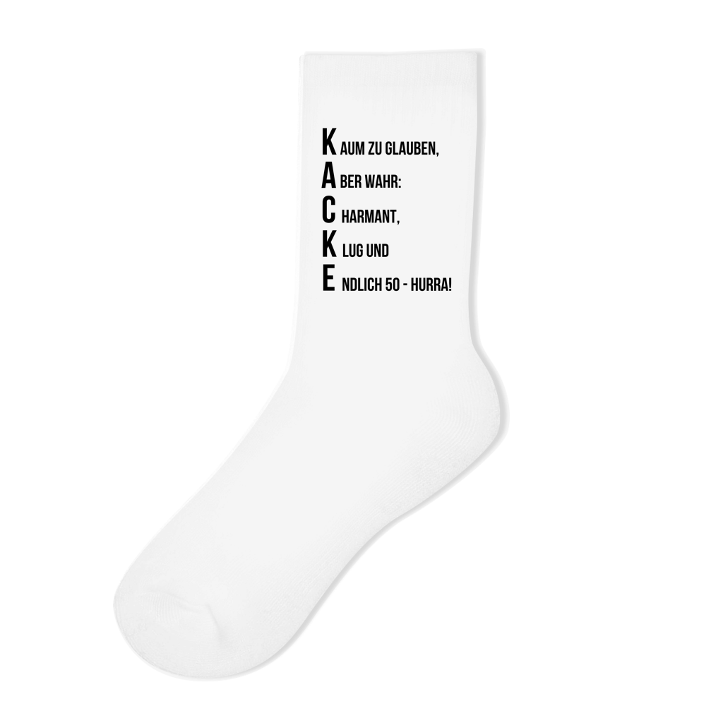 Socken "Endlich 50 - Kaum zu glauben"
