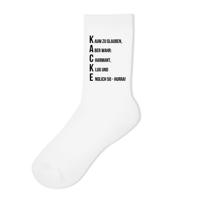 Socken "Endlich 50 - Kaum zu glauben"