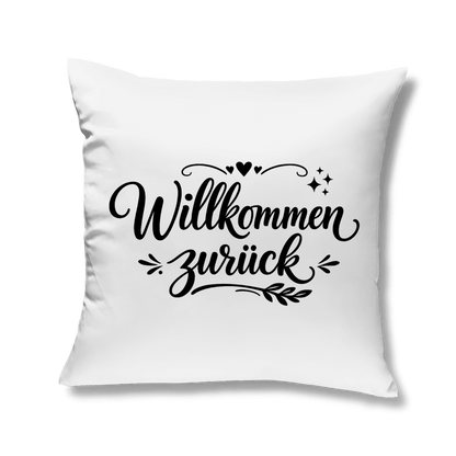 Sofakissen "Willkommen zurück" (Herzliches Design)