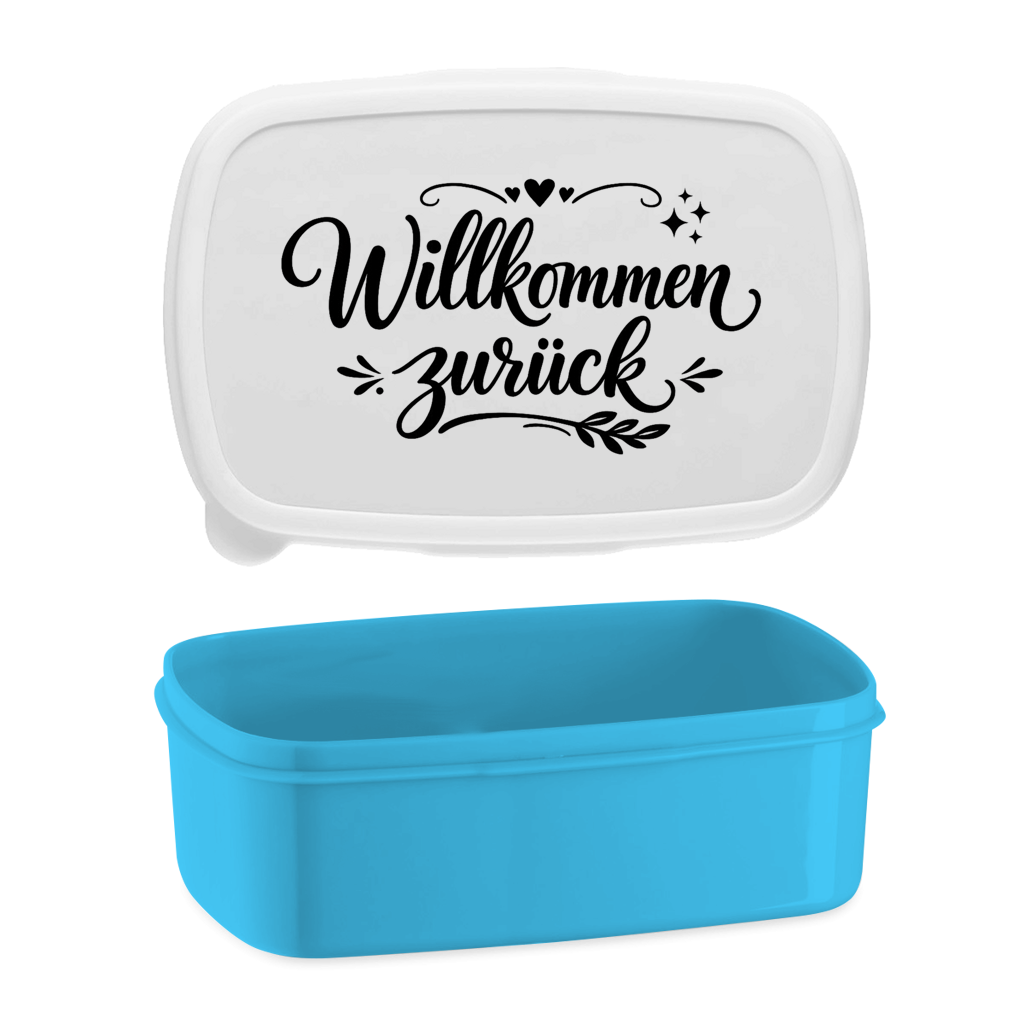 Lunchbox "Willkommen zurück" (Herzliches Design)