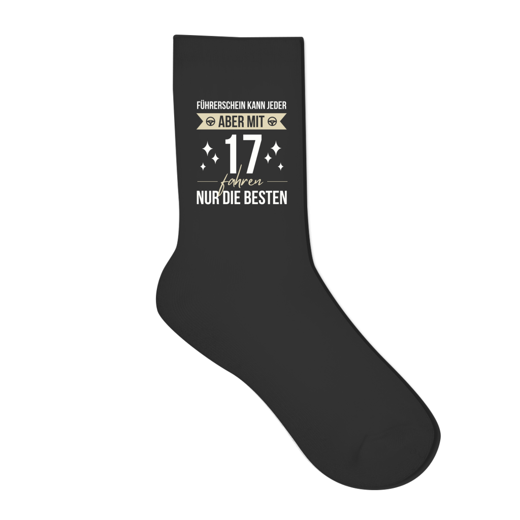 Socken "Führerschein kann jeder, aber mit 17 fahren nur die besten"