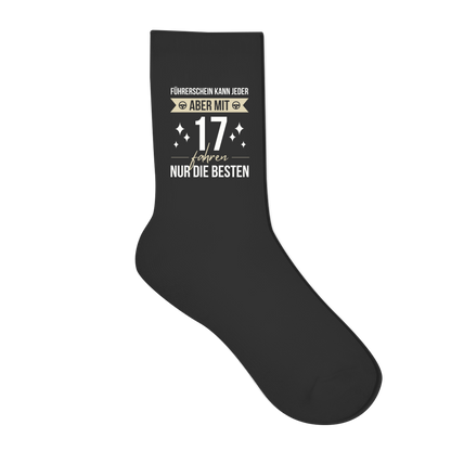 Socken "Führerschein kann jeder, aber mit 17 fahren nur die besten"
