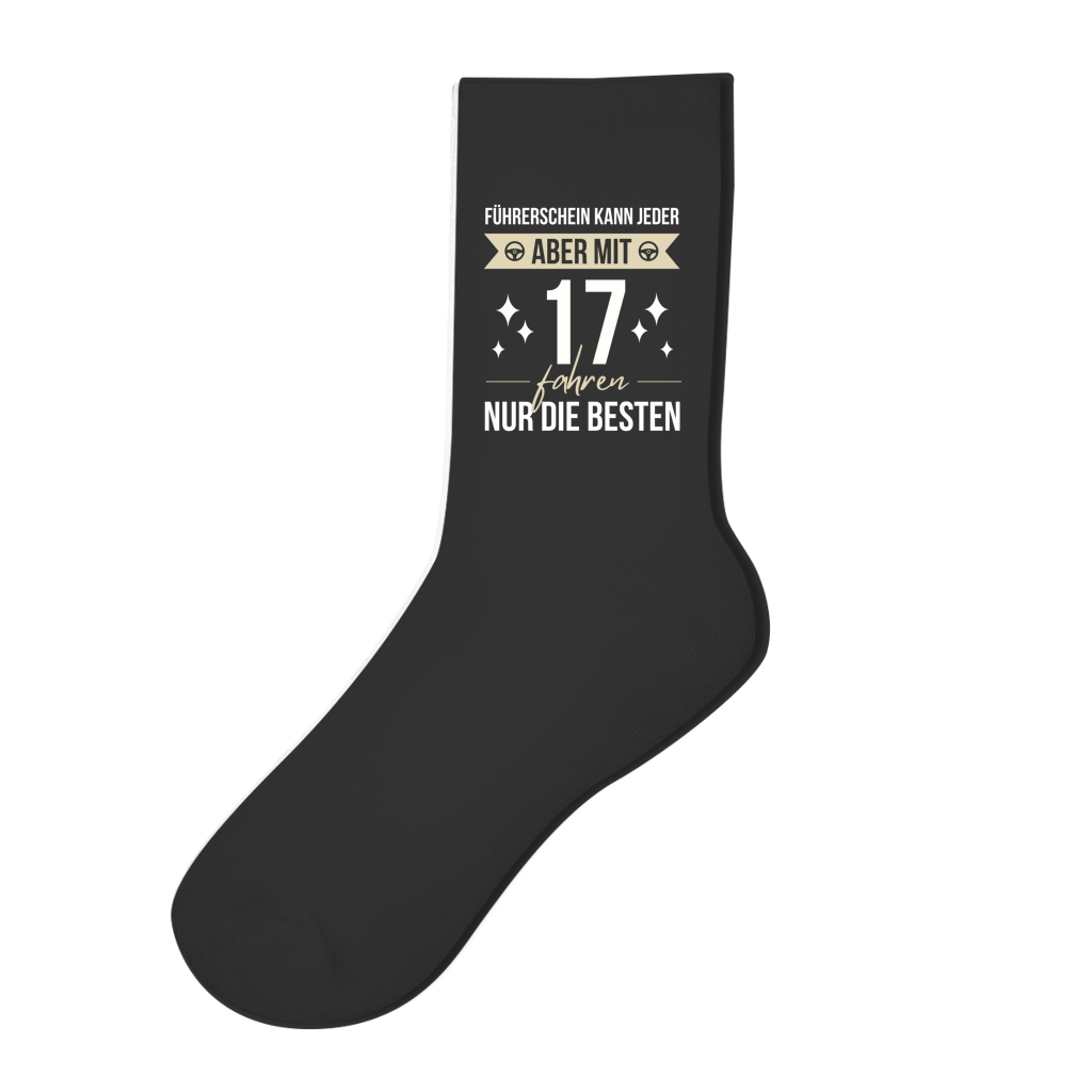 Socken "Führerschein kann jeder, aber mit 17 fahren nur die besten"