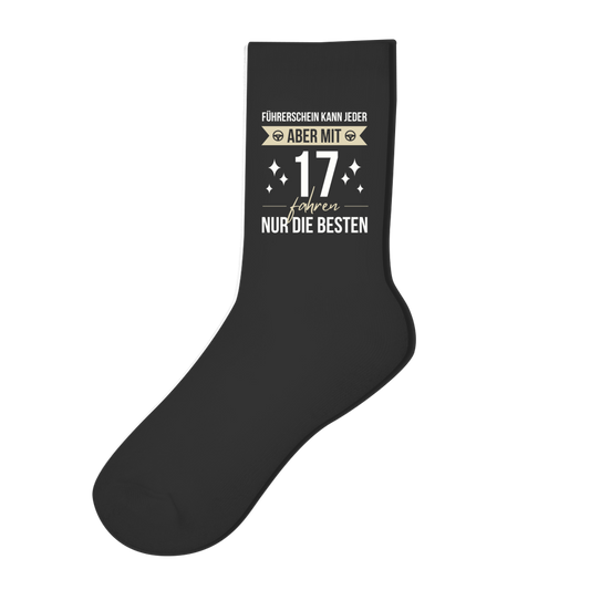 Socken "Führerschein kann jeder, aber mit 17 fahren nur die besten"