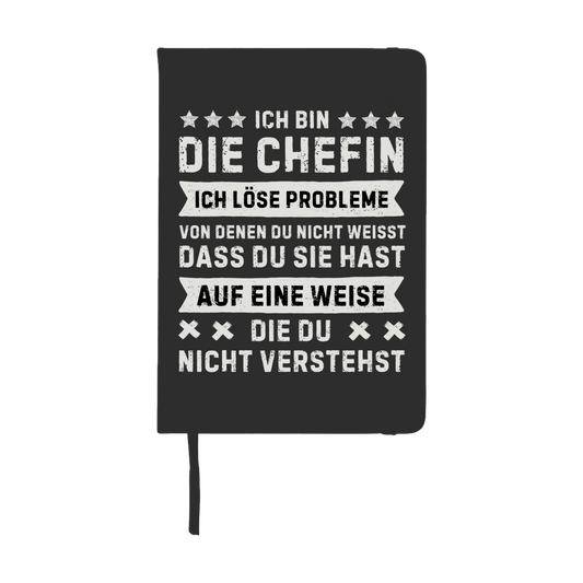 Notizbuch "Ich bin die Chefin - Ich löse Probleme"