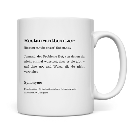 Tasse "Restaurantbesitzer" (Definition)