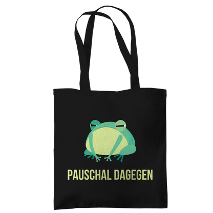 Tragetasche "Pauschal dagegen" (Frosch-Motiv)