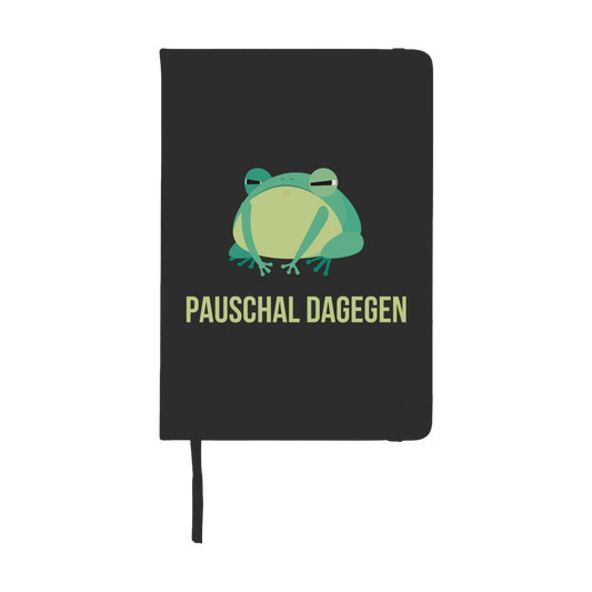 Notizbuch "Pauschal dagegen" (Frosch-Motiv)