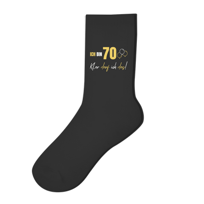 Socken "Ich bin 70 - Klar darf ich das!"
