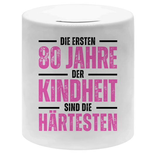 Money box "Die ersten 80 Jahre der Kindheit"