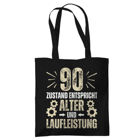 Tragetasche "90 - Zustand entspricht Alter und Laufleistung"