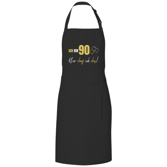 Grillschürze "Ich bin 90 - Klar darf ich das!"