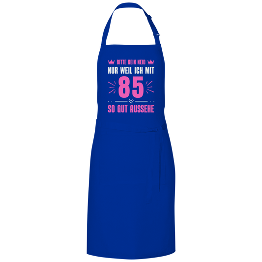 Grillschürze "Bitte kein Neid, nur weil ich mit 85" (Pinkes Motiv)