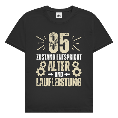 Herren T-Shirt "85 - Zustand entspricht Alter und Laufleistung"