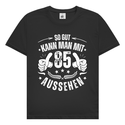 Herren T-Shirt "So gut kann man mit 85 aussehen" (Daumen-Motiv)