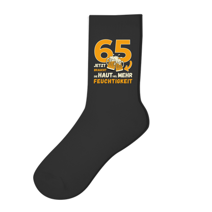 Socken "65 - Jetzt braucht die Haut mehr Feuchtigkeit"