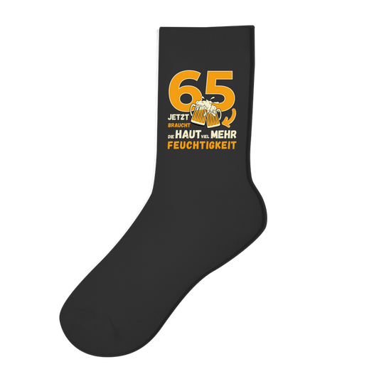 Socken "65 - Jetzt braucht die Haut mehr Feuchtigkeit"