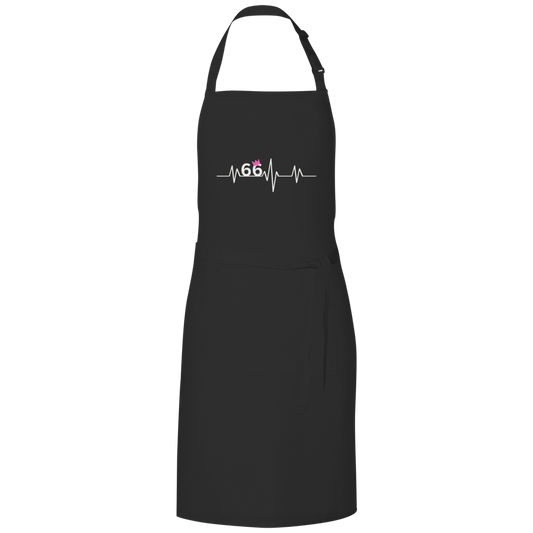 Grillschürze "66 mit rosa Krone"