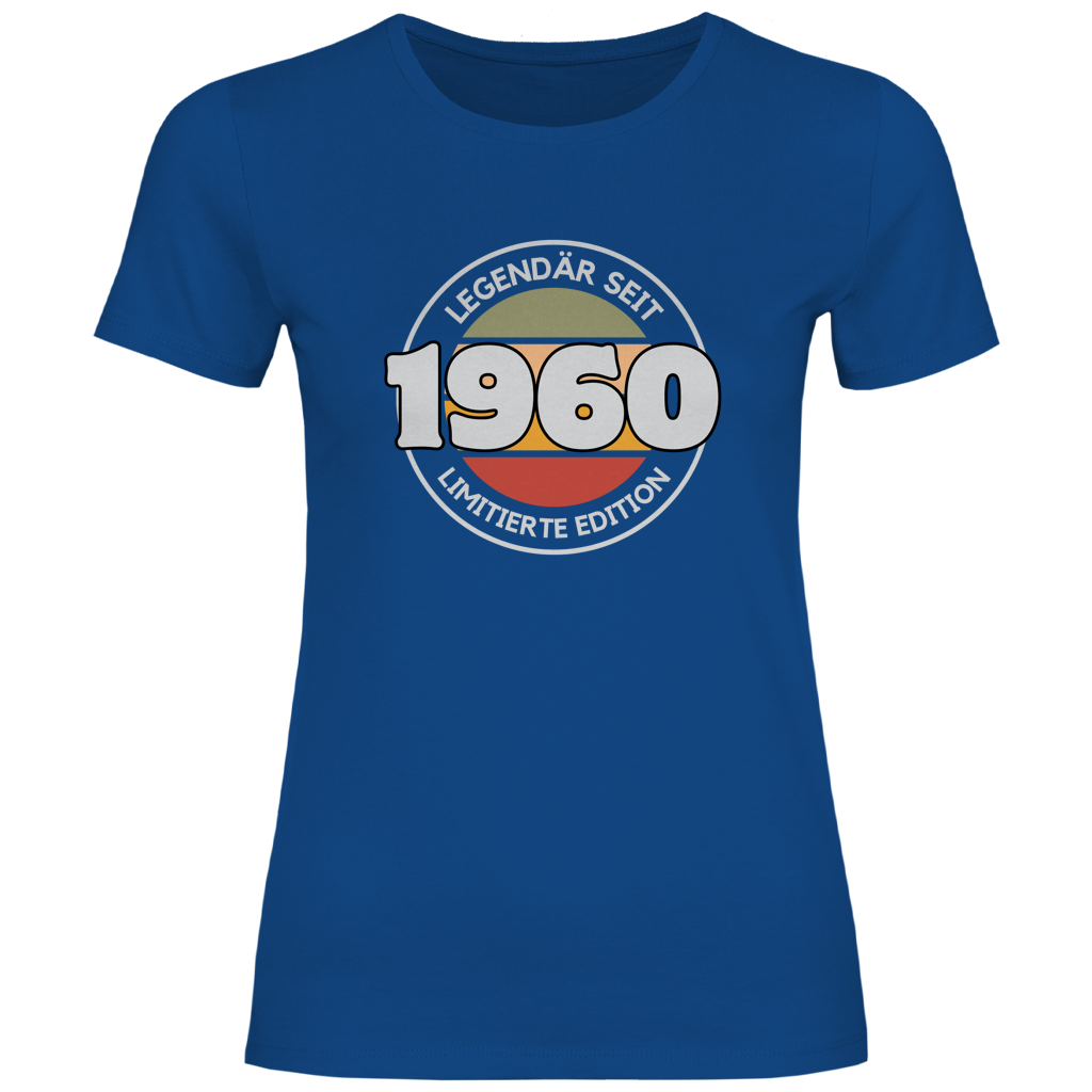 Damen T-Shirt "Legendär seit 1960, Limitierte Edition" blau