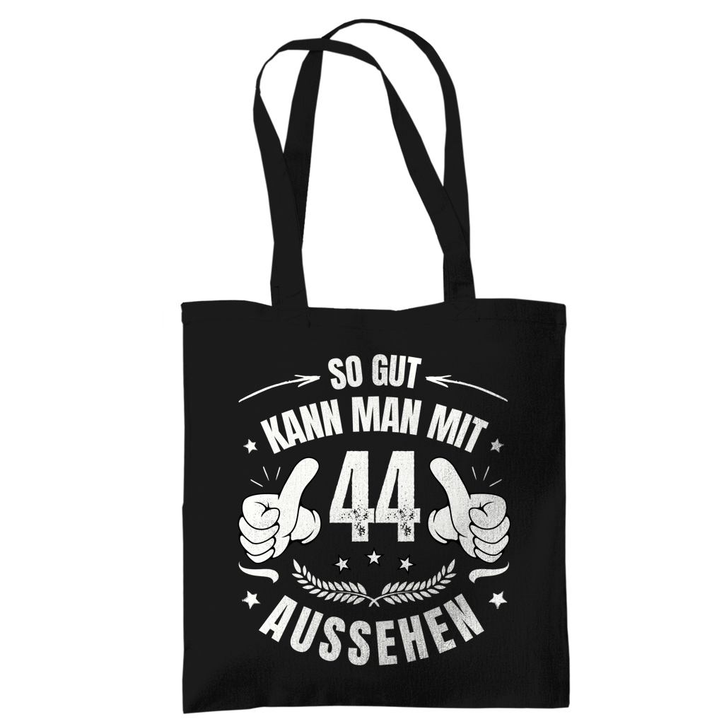 Tragetasche "So gut kann man mit 44 aussehen!"