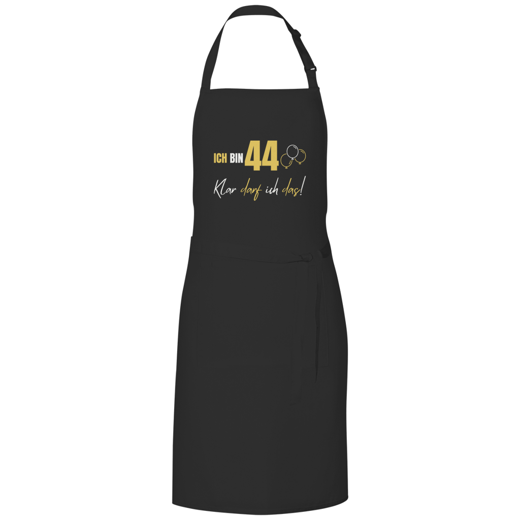Grillschürze "Ich bin 44 - Klar darf ich das!"