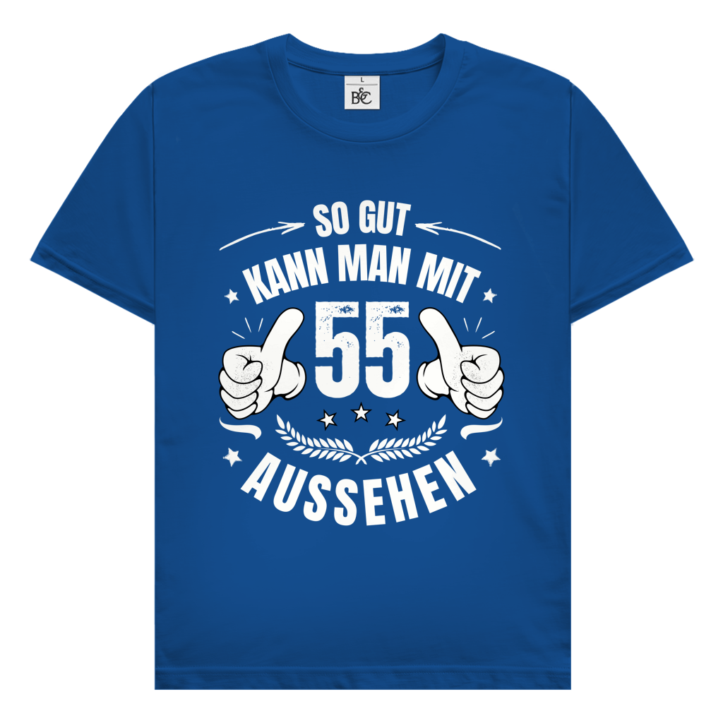 Herren T-Shirt "So gut kann man mit 55 aussehen!"