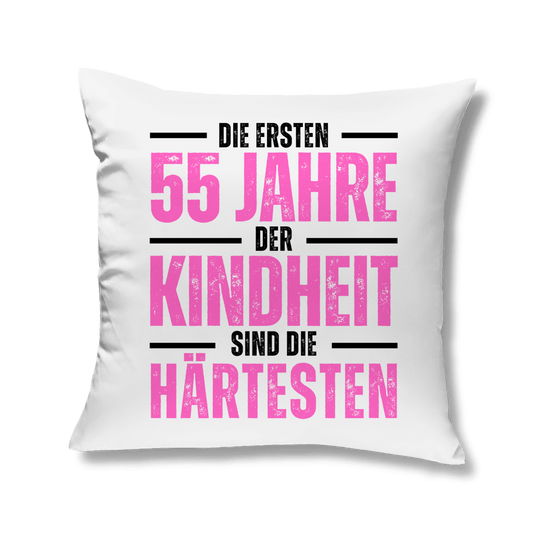 Kopfkissen "Die ersten 55 Jahre der Kindheit"