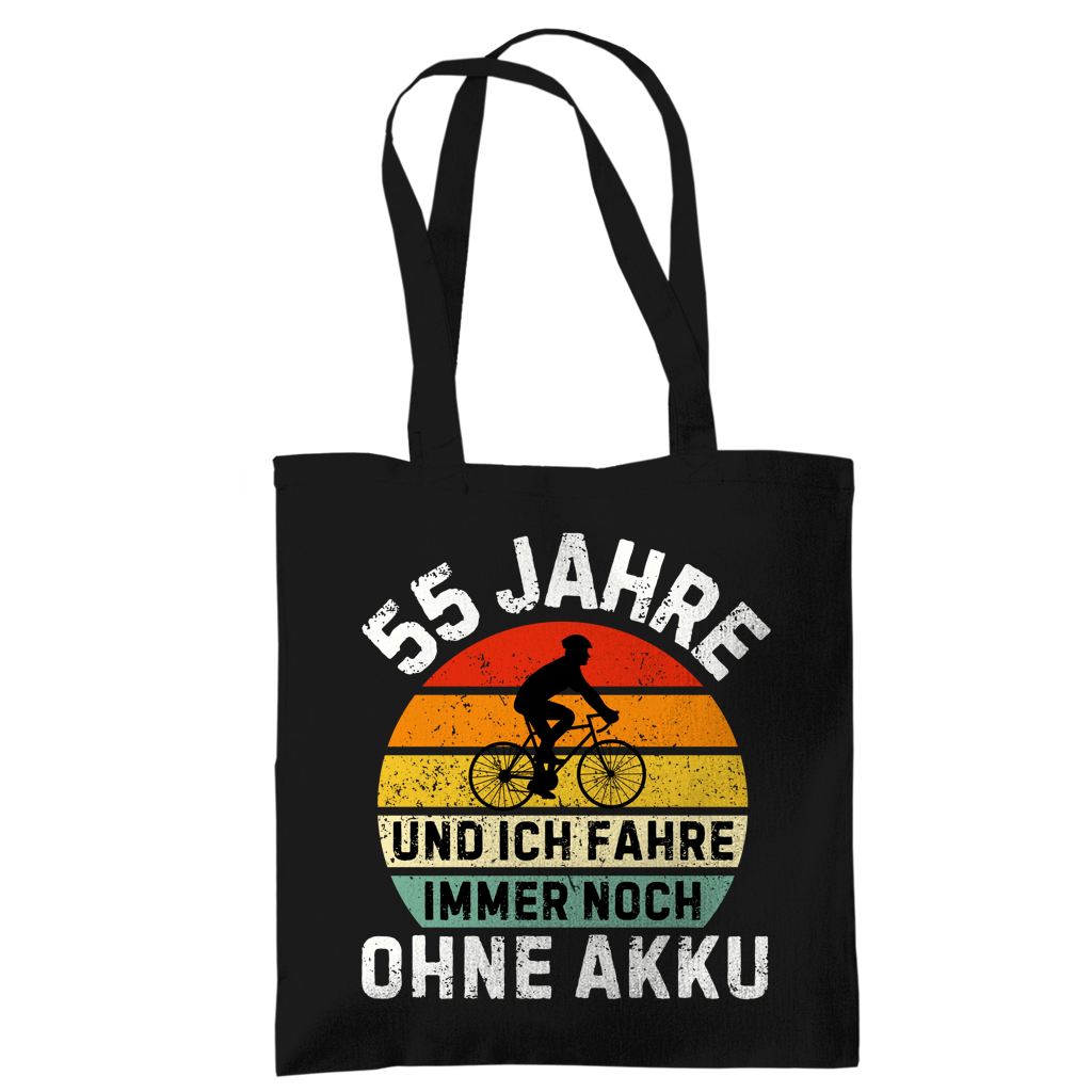 Tragetasche "55 Jahre und ich fahre immer noch ohne Akku"