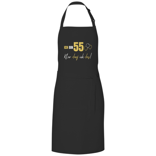 Grillschürze "Ich bin 55 - Klar darf ich das!"