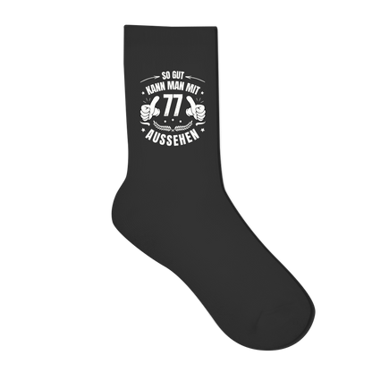 Socken "So gut kann man mit 77 aussehen"