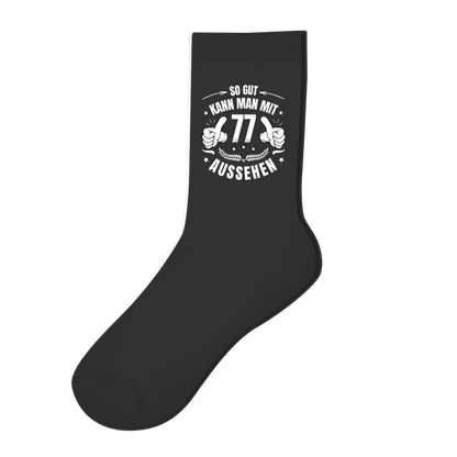 Socken "So gut kann man mit 77 aussehen"