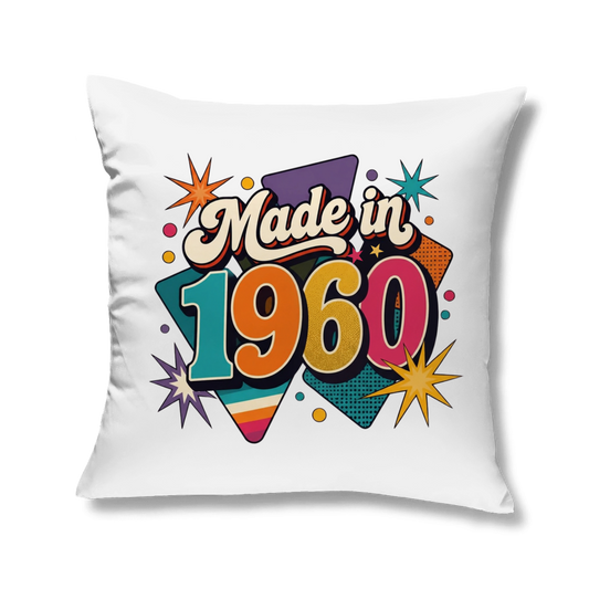 Sofakissen "Made in 1960" (Retro-Sterne)