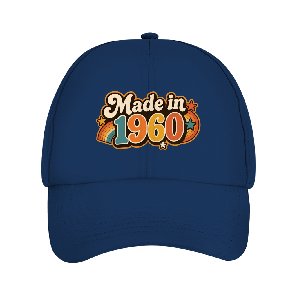 Cap "Made in 1960" (Retro-Motiv) blau
